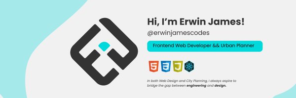 erwinjamescodes Profile Banner