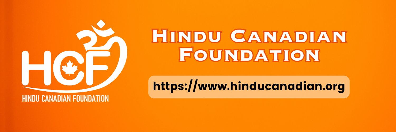 Hindu Canadian Foundation (HCF)'s banner