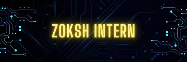 Zoksh Intern Profile Banner