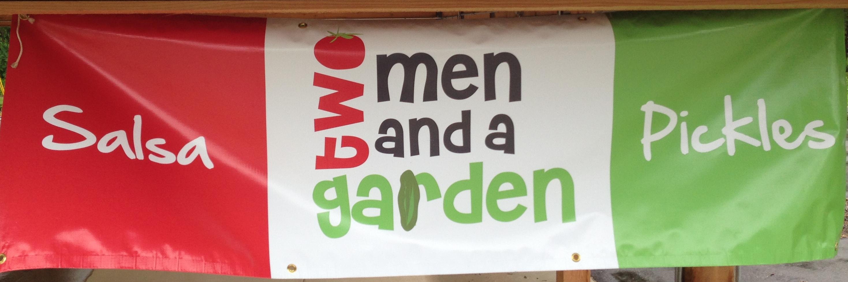 Two Men and a Garden banner