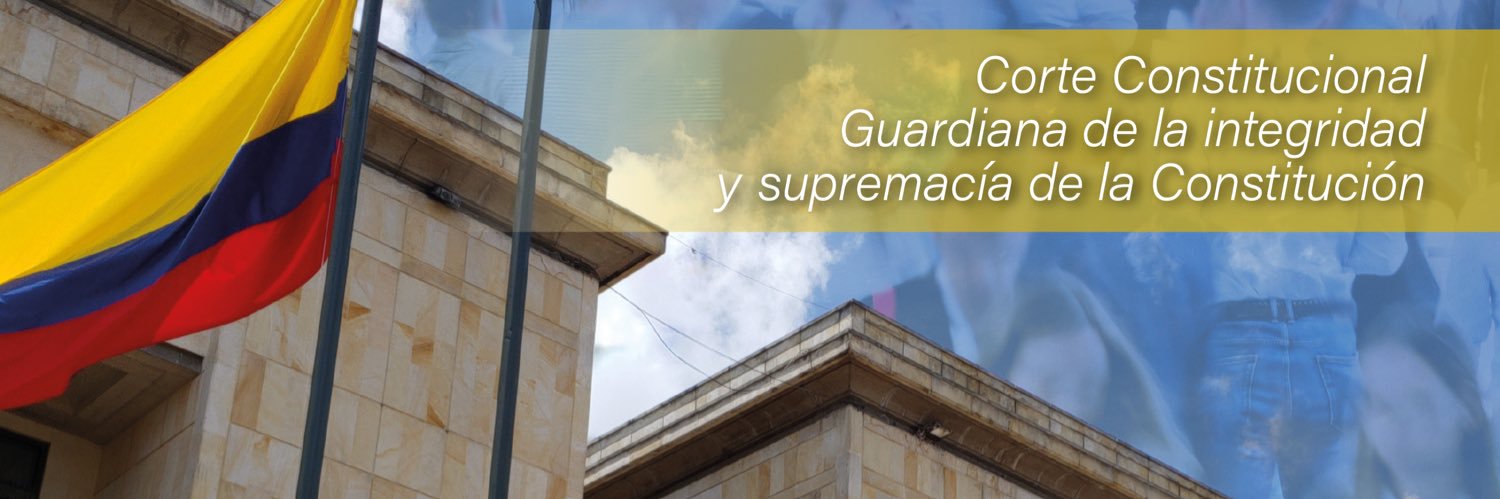 Corte Constitucional's banner