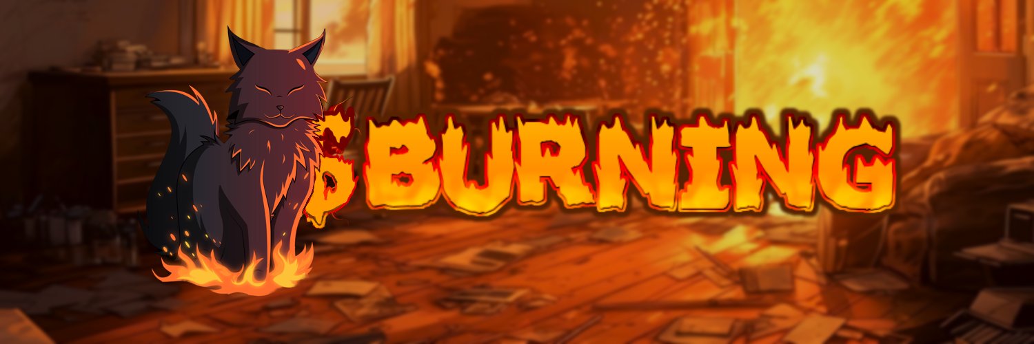 Burning banner