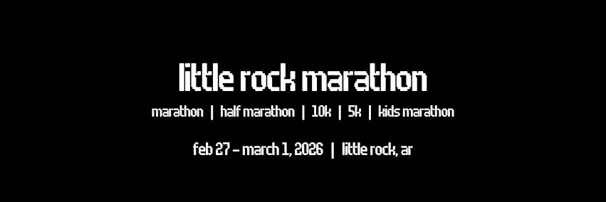 Little Rock Marathon banner