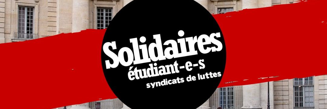 Solidaires étudiant-es PanthéonAssas banner