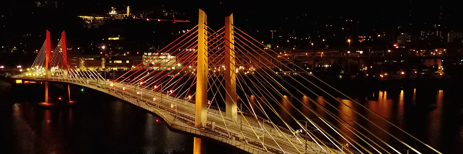 River over troubled bridges banner