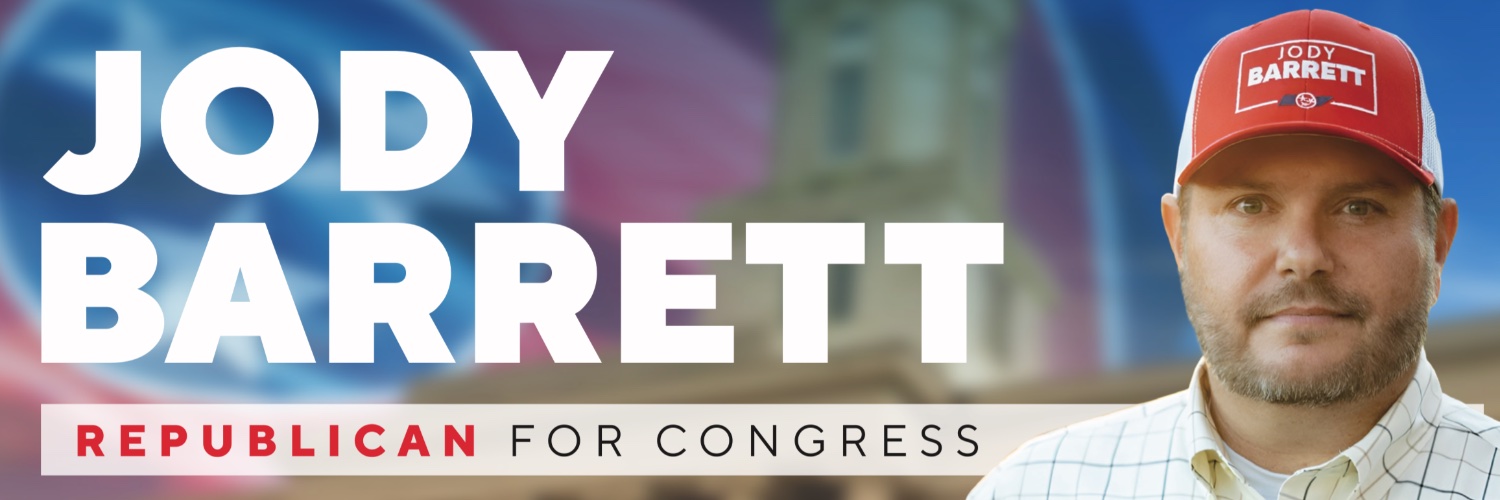 Jody Barrett For Tennessee's banner