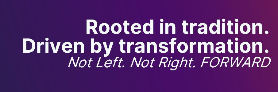 North Carolina Forward Party's banner