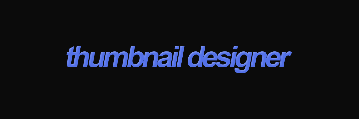 عَلِي | Thumbnail Designer banner