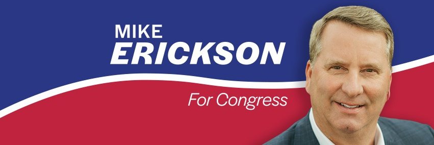 Mike Erickson for Congress banner