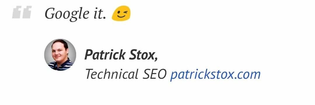 Patrick Stox's banner