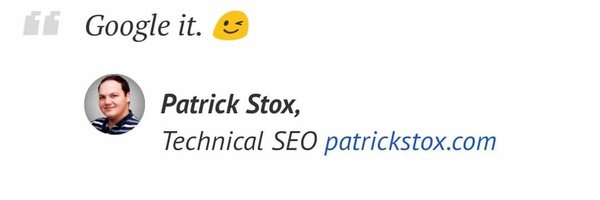 patrickstox Profile Banner