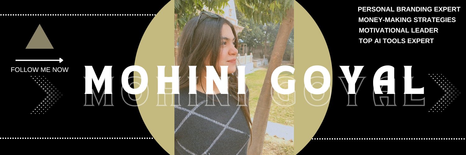 Mohini Goyal's banner