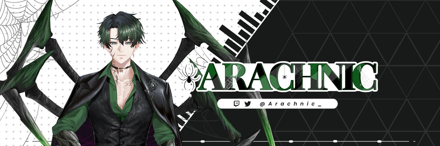 Arachnic | Vtuber banner
