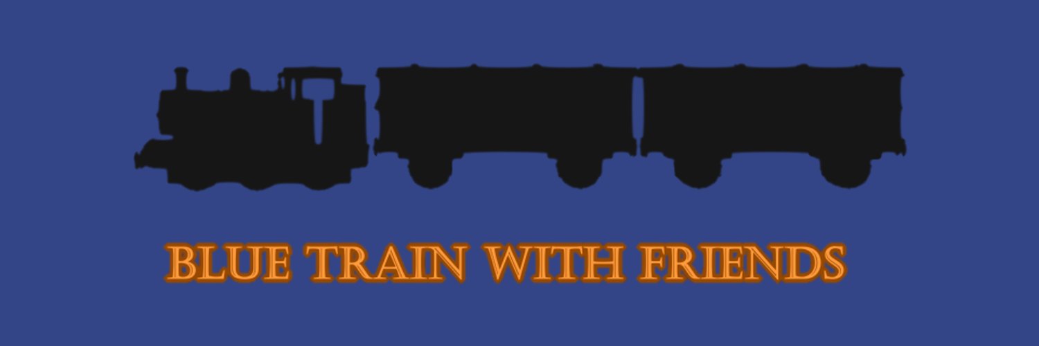 Blue Train With Friends Profile Banner