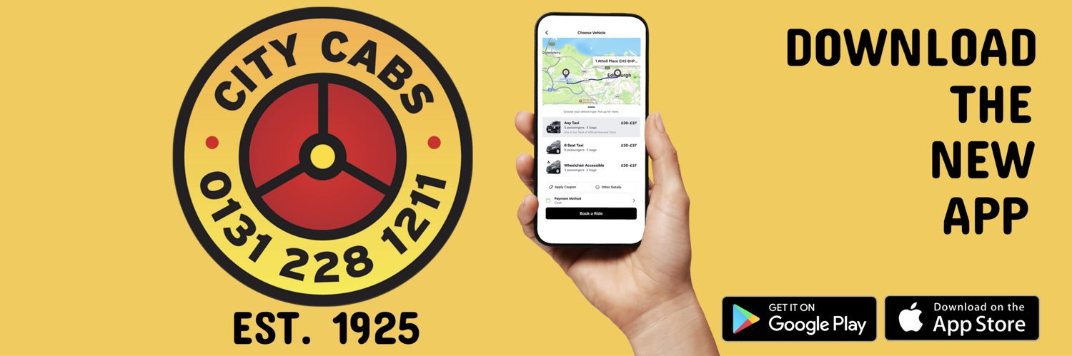 City Cabs Edinburgh banner