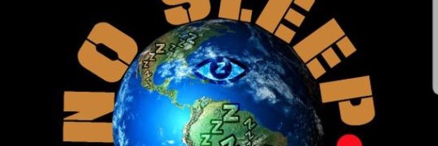 NO SLEEP WORLD banner