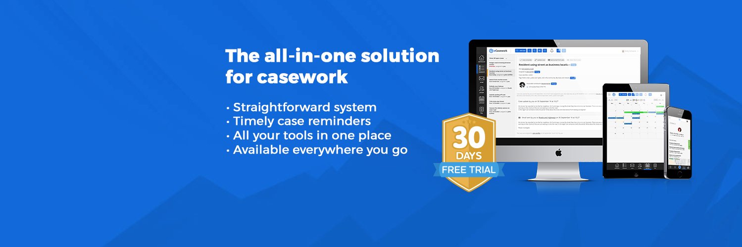 eCasework's profile banner image