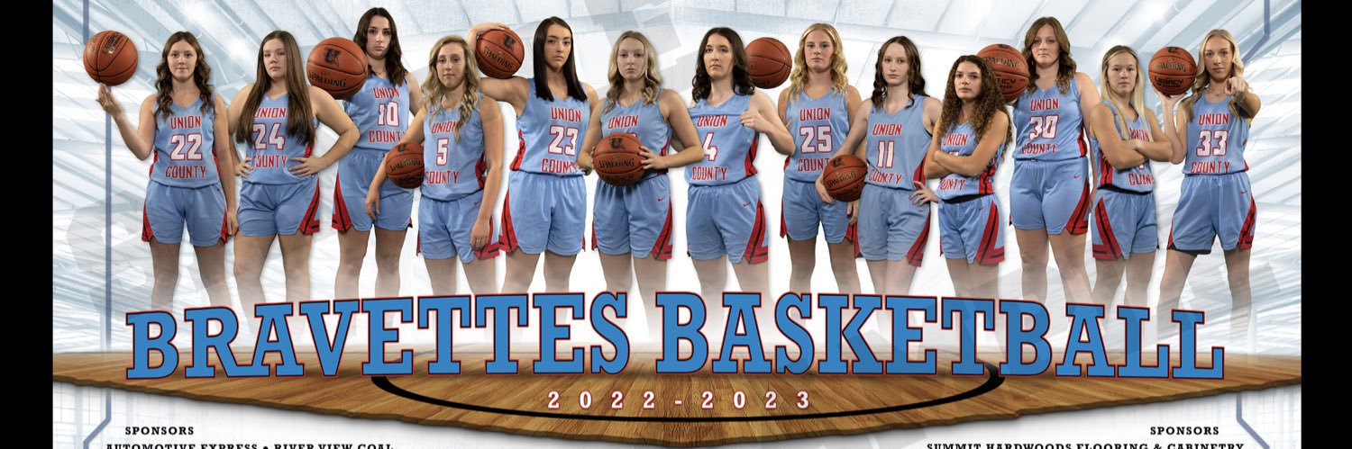 Union County Bravettes Basketball banner