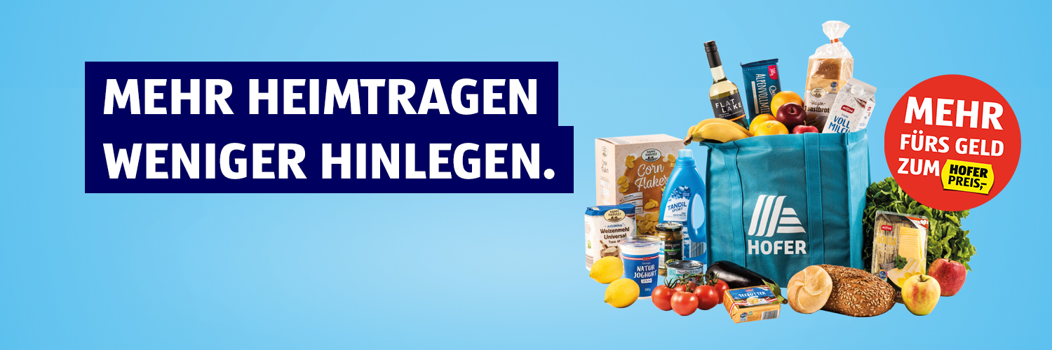 HOFER Österreich banner