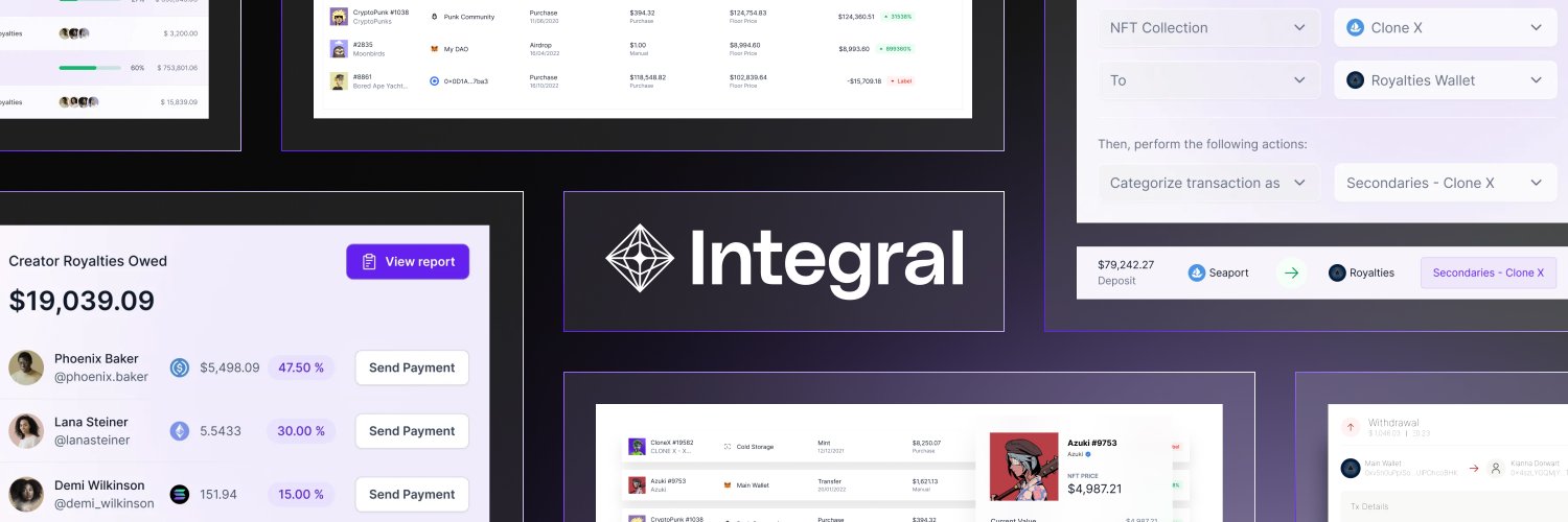 Integral's banner