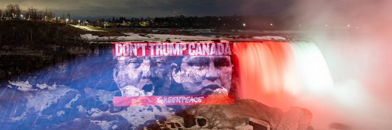 Greenpeace Canada's banner