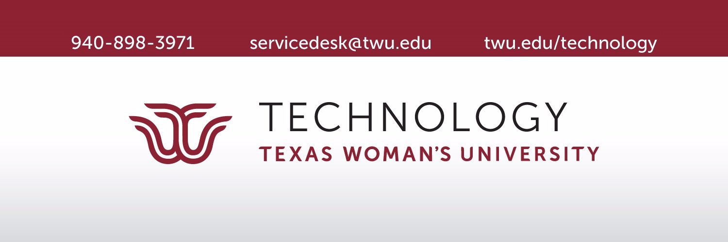 Technology@TWU banner