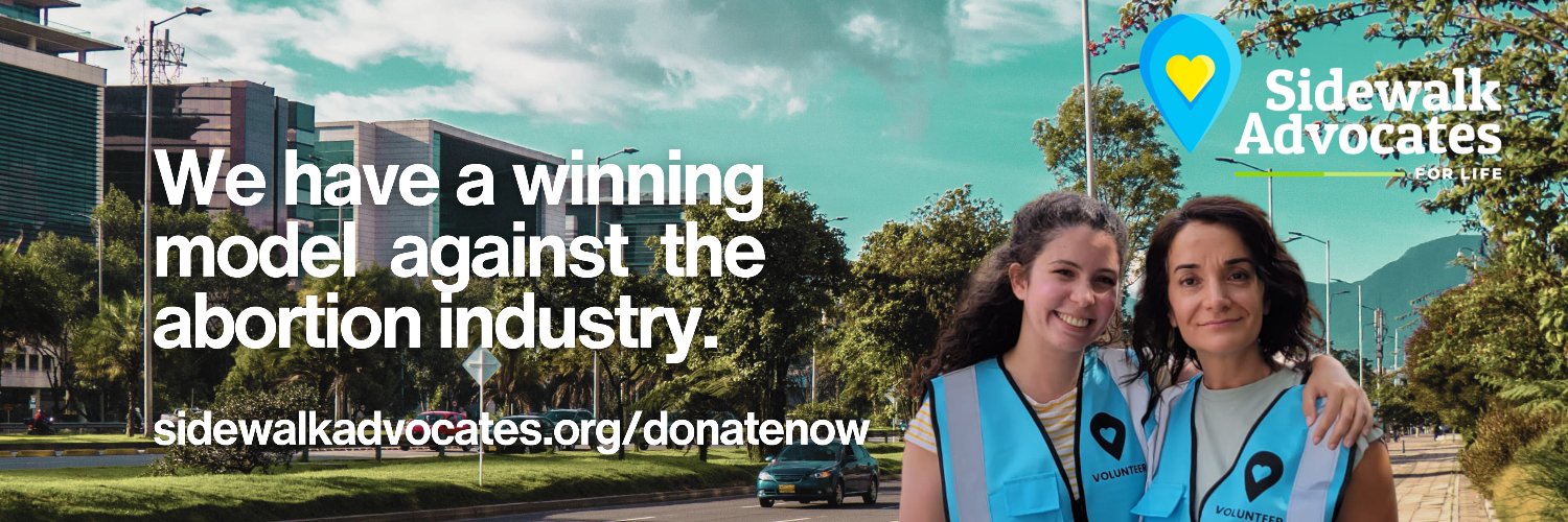 Sidewalk Advocates for Life banner