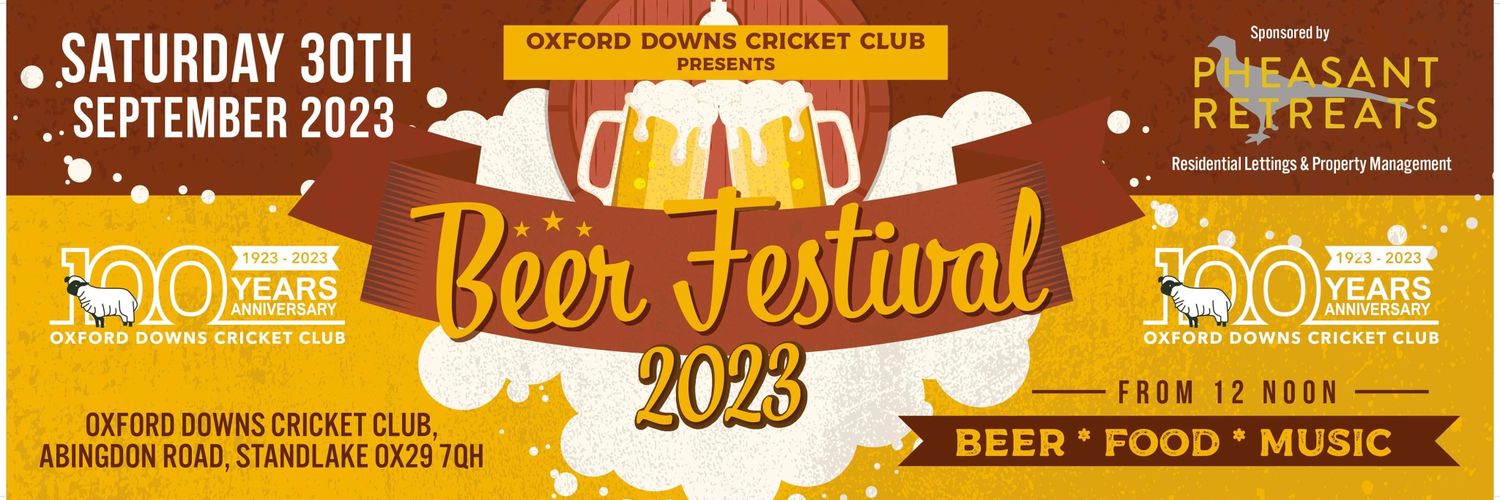 Oxford Downs Cricket Club Bar banner