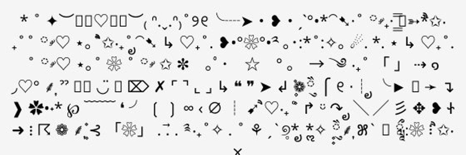 Aesthetic Symbols (@aestheticemoji_) / Twitter