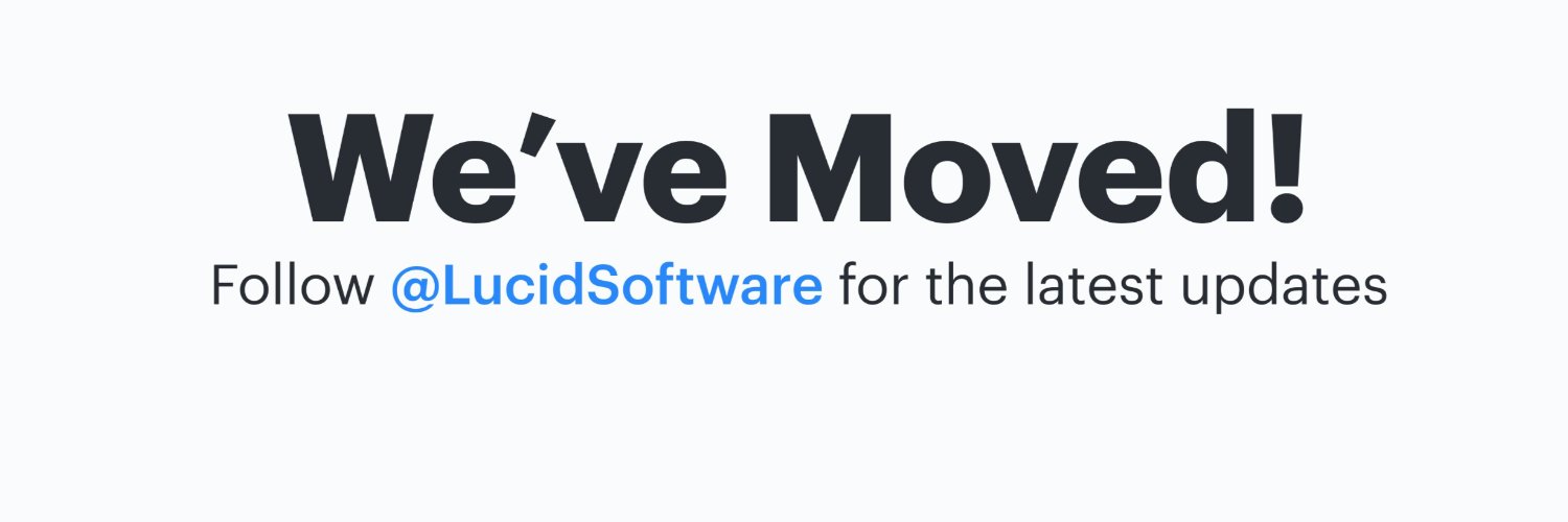 We've Moved! Follow @LucidSoftware banner