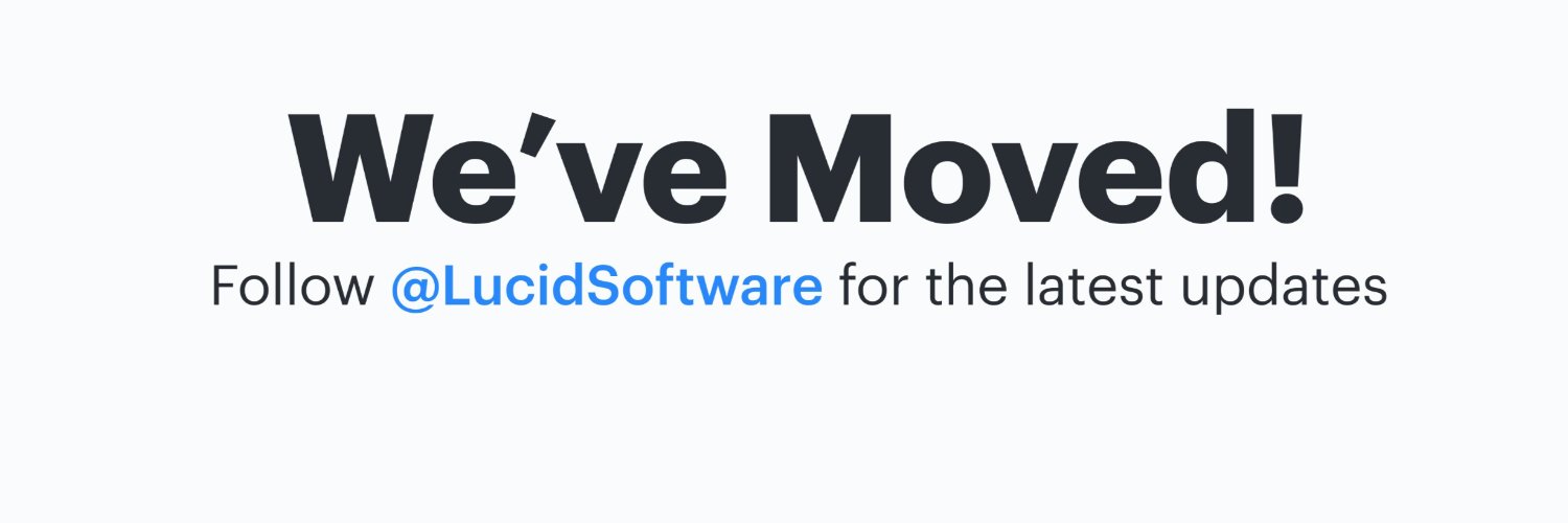 We've Moved! Follow @LucidSoftware Profile Banner