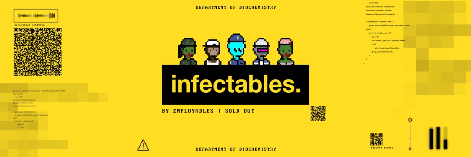 Infectables by Employables banner