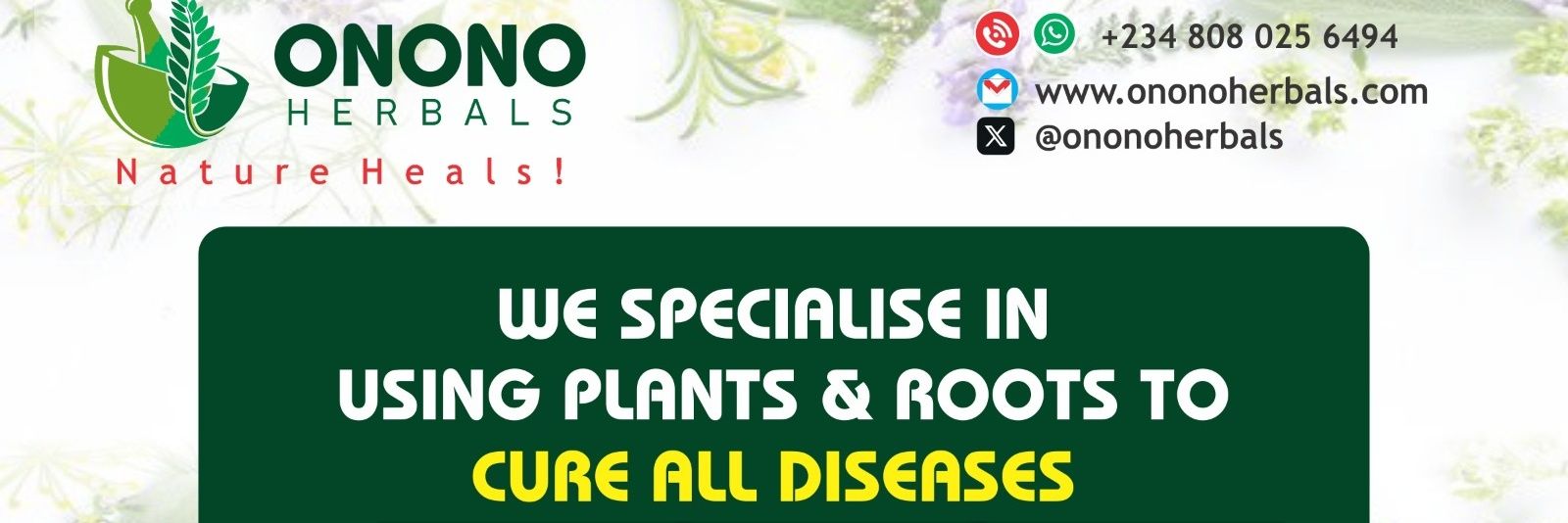 Onono Herbals 🪵☘️🌿's banner