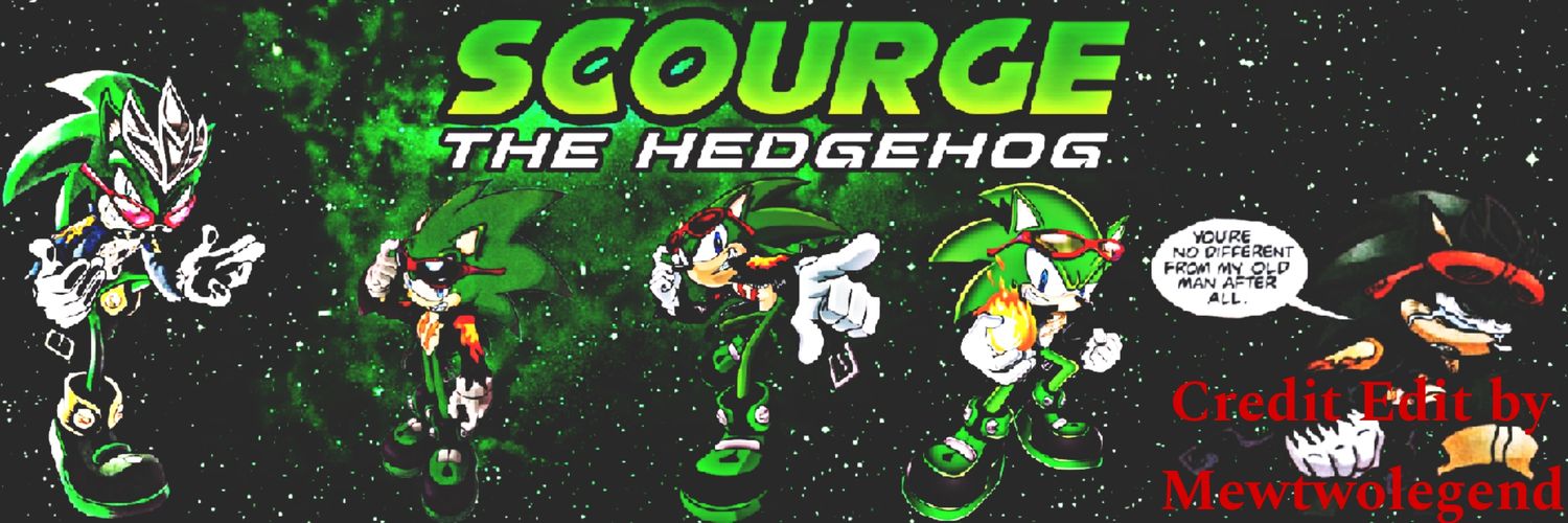 Scourge The Hedgehog アンチ最速の生き物 banner