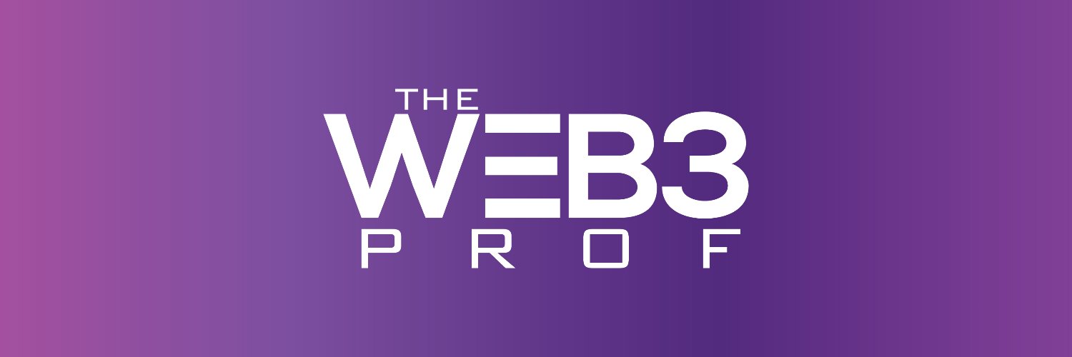 TheWeb3Prof.com (Jarrett Vaughan) banner