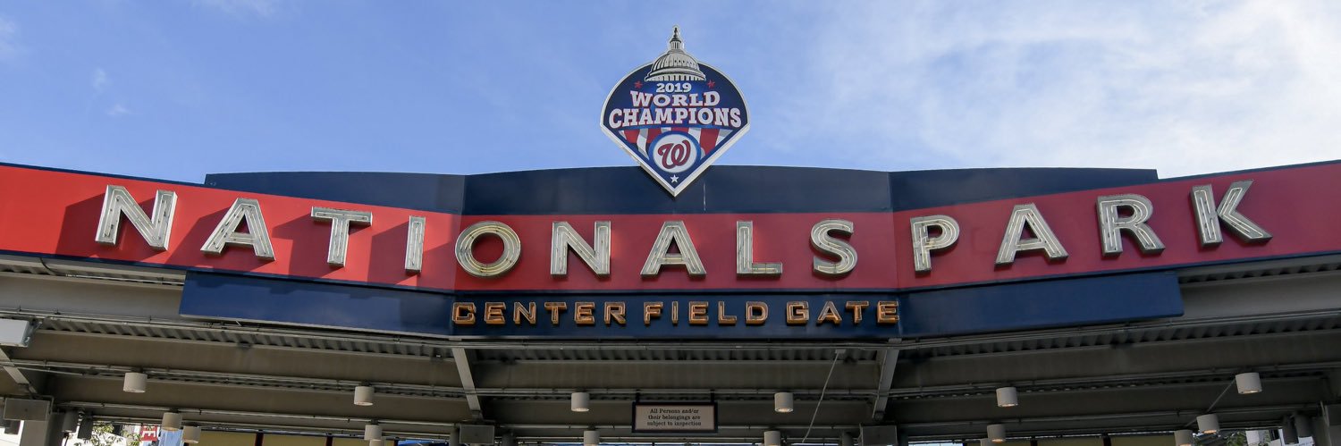 Nationals Park's banner