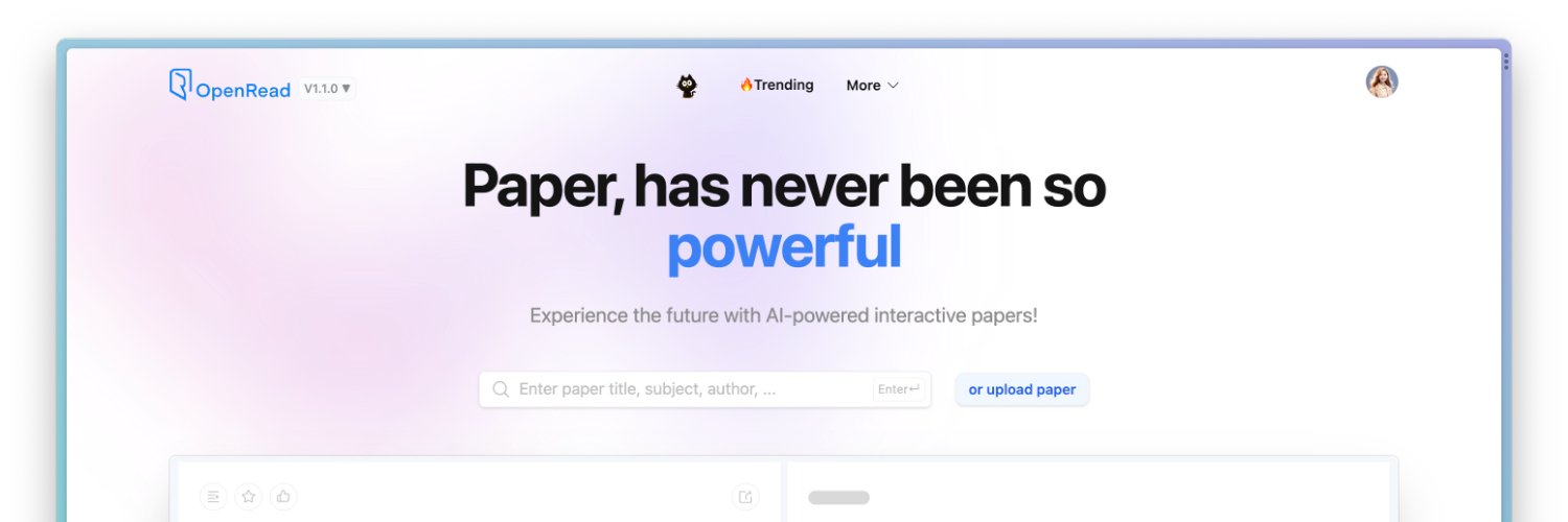 OpenRead's banner
