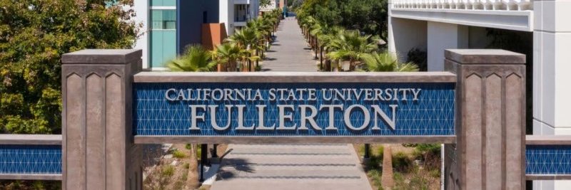 Cal State Fullerton's banner