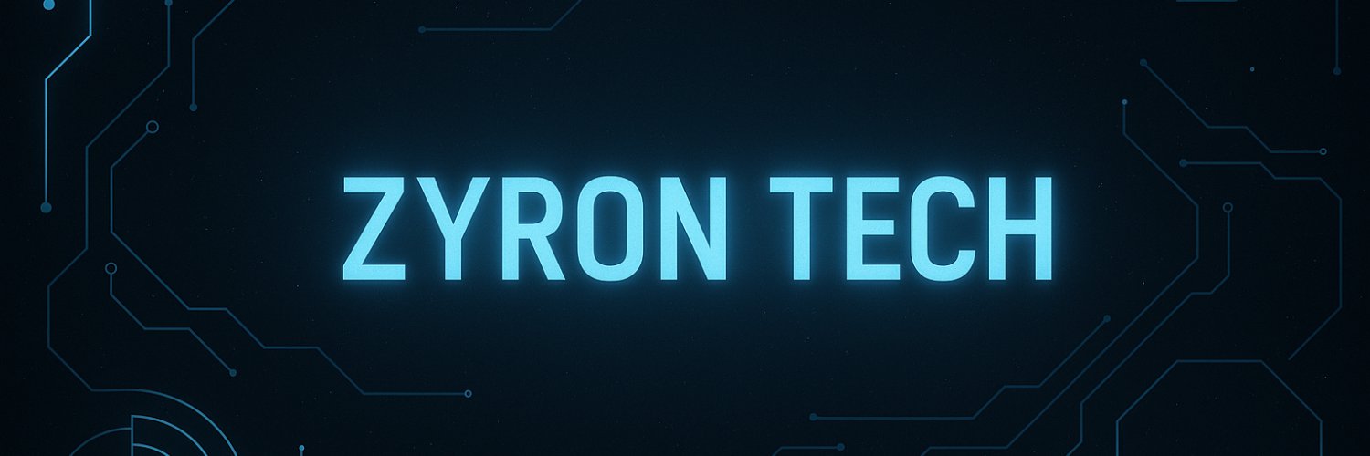 Zyron Tech | Developer banner