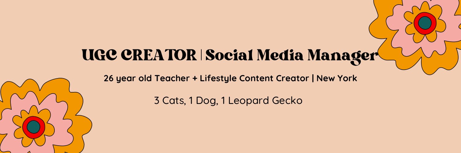 UGC Creator | Social Media Manager | Teacher banner