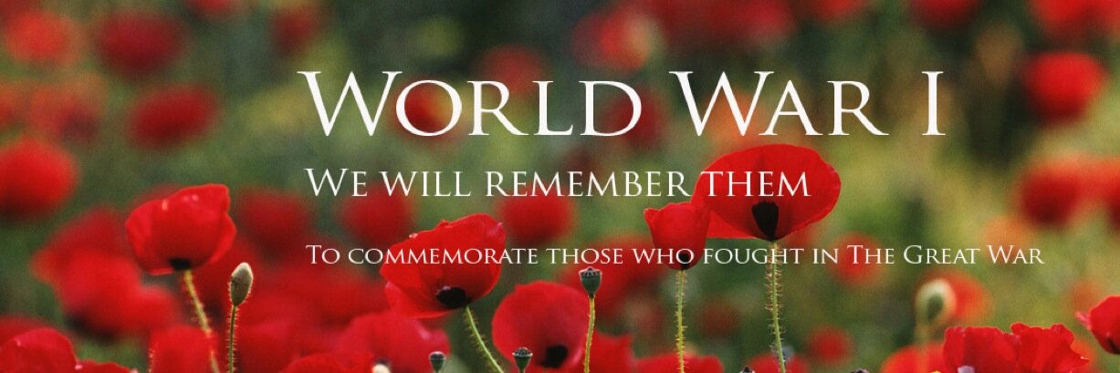 WW1 We Remember banner