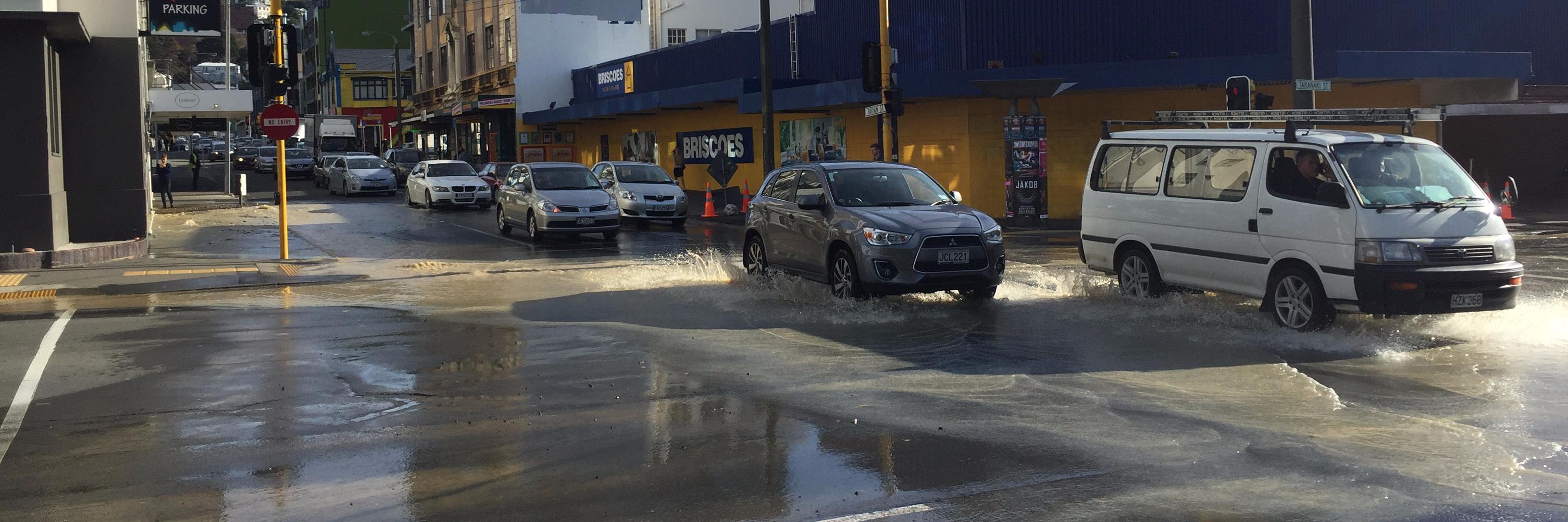 Taranaki St Puddle banner