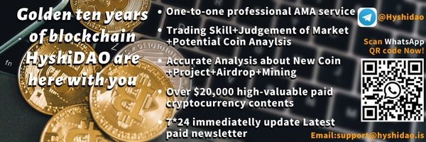 HyshiDAO - Offer Crypto Airdrop Newsletter Profile Banner