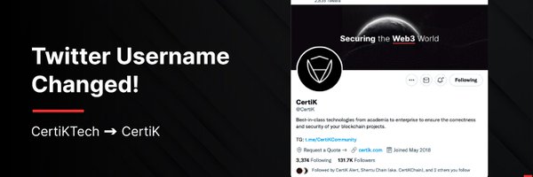 CertiK Old Account Profile Banner