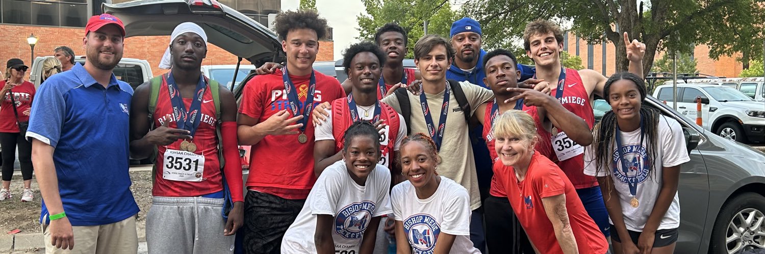 Bishop Miege Track & Field banner