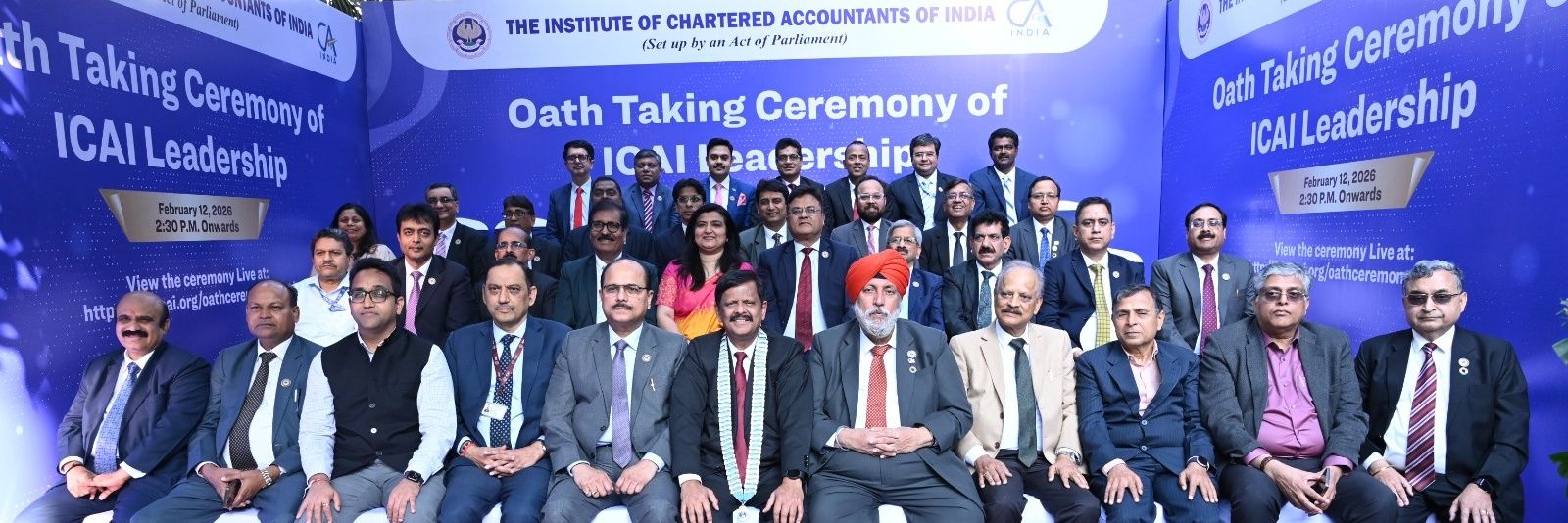 Institute of Chartered Accountants of India - ICAI banner