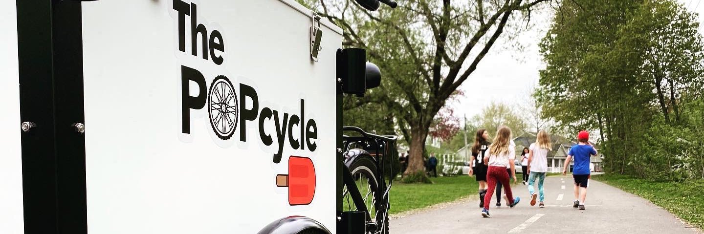 The POPcycle banner