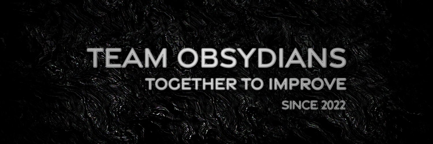 Team Obsydians banner