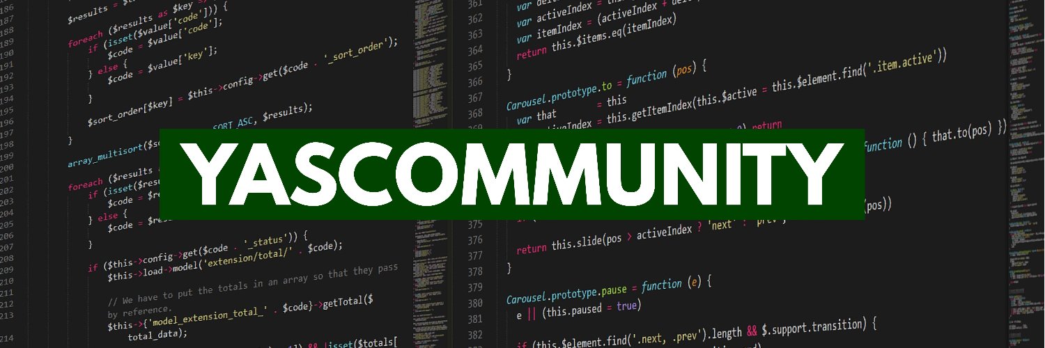 YasCommunity banner
