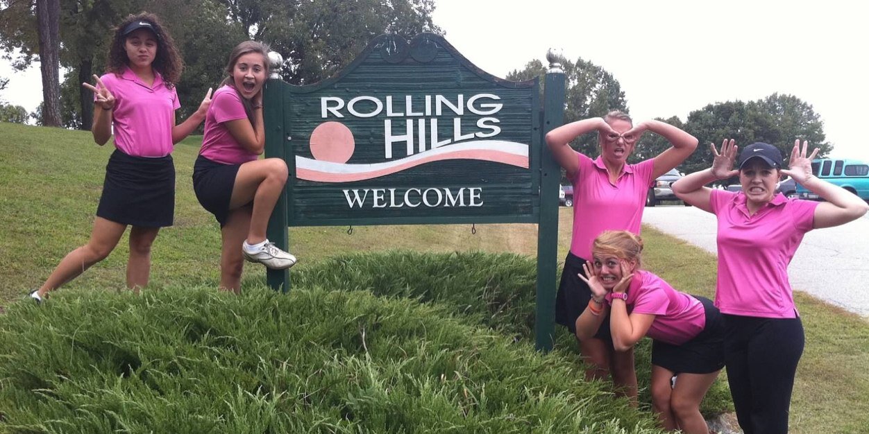 SHS lady golf banner
